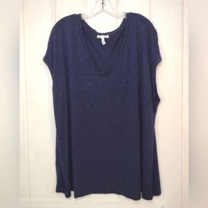 Jessica Simpson Women's Navy Blue Top Size (XXL)